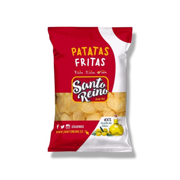 PATATAS FRITAS ACEITE DE OLIVA CAJA 6 BOLSAS DE  250G