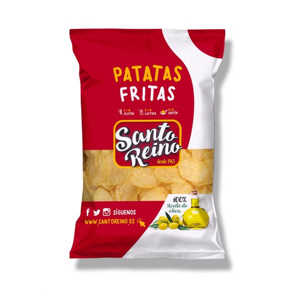 PATATAS FRITAS ACEITE DE OLIVA CAJA 12 BOLSAS DE 250G